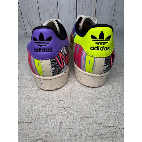 NWT adidas Superstar Pride Graphic Sneakers – GX6395 – Men's 12 - Picture 6 of 9